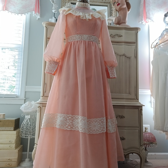AMAZING VINTAGE GUNNE STYLED MAXIE DRESS! STUNNING! - Picture 7 of 13